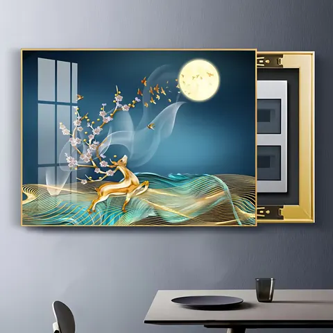 抽象 单幅 装饰画 现代简约 客厅背景墙挂画 晶瓷画