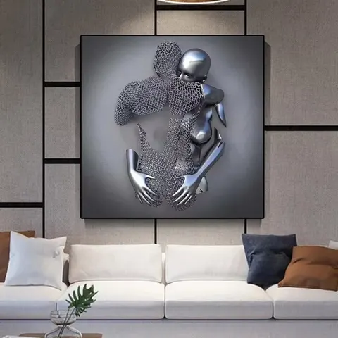 抽象 单幅 装饰画 现代简约 客厅背景墙挂画 晶瓷画