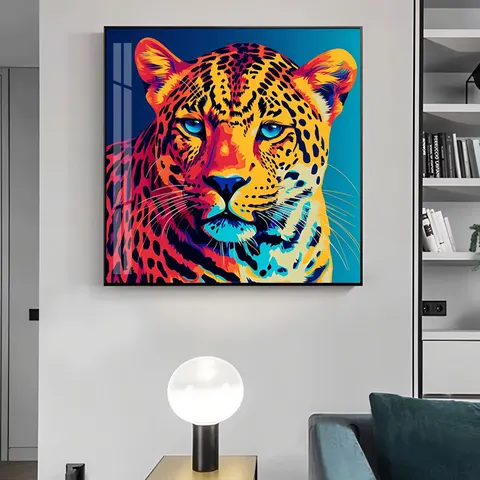 动物 单幅 装饰画 美式 酒店背景墙挂画 晶瓷画