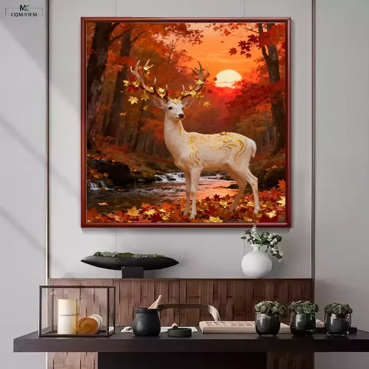 抽象 单幅 装饰画 轻奢风 玄关背景墙挂画 手绘油画
