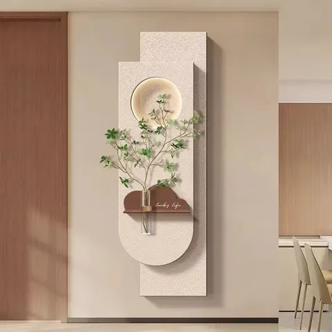植物 单幅 装饰画 现代简约 卧室背景墙挂画 LED带灯画