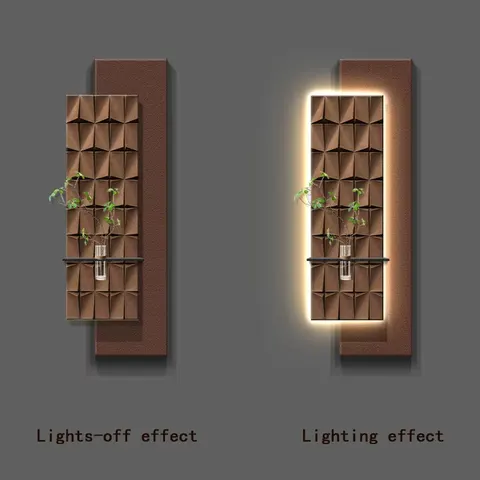 植物 单幅 装饰画 轻奢风 客厅背景墙挂画 砂岩浮雕
