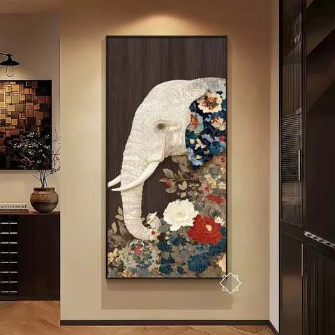 抽象 单幅 装饰画 复古怀旧 玄关背景墙挂画 LED带灯画