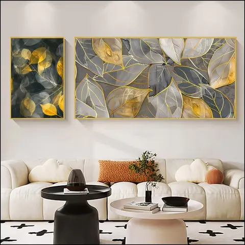 植物 单幅 装饰画 现代简约 客厅背景墙挂画 晶瓷画