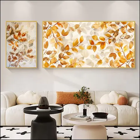 植物 单幅 装饰画 现代简约 客厅背景墙挂画 晶瓷画