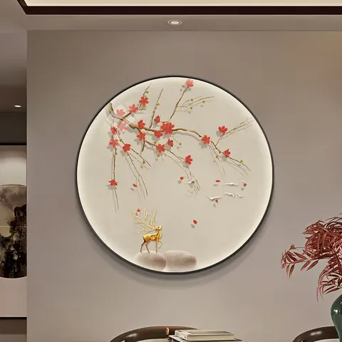 抽象 单幅 装饰画 现代简约 玄关背景墙挂画 晶瓷画