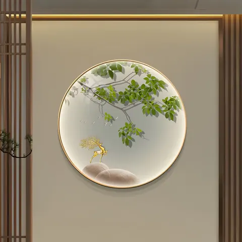 抽象 单幅 装饰画 现代简约 玄关背景墙挂画 晶瓷画