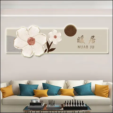 抽象 单幅 装饰画 现代简约 卧室背景墙挂画 LED带灯画