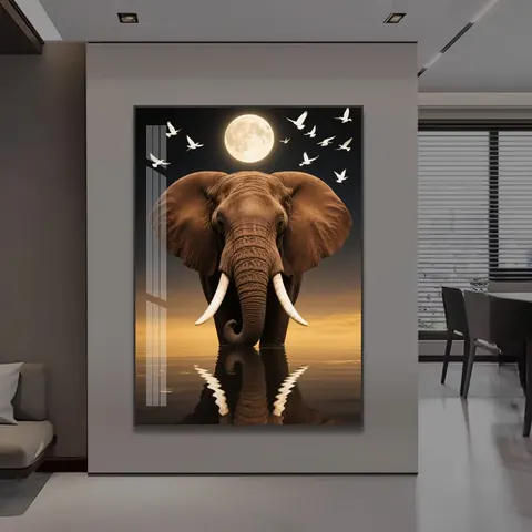 抽象 单幅 装饰画 现代简约 客厅背景墙挂画 晶瓷画
