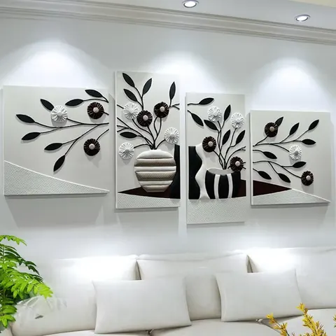 抽象 单幅 装饰画 现代简约 客厅背景墙挂画 手工皮雕