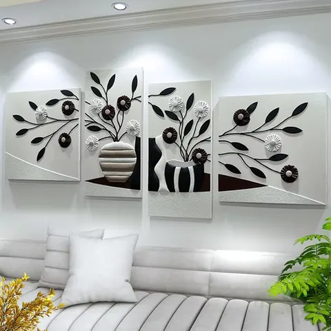 抽象 单幅 装饰画 现代简约 客厅背景墙挂画 手工皮雕