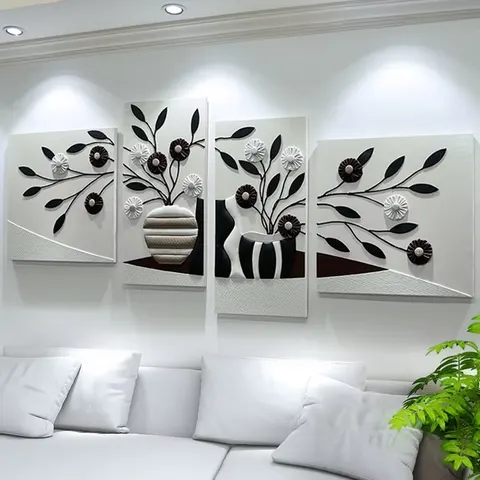 抽象 单幅 装饰画 现代简约 客厅背景墙挂画 手工皮雕