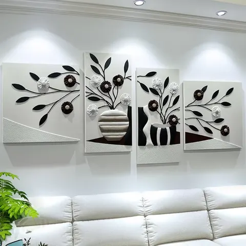 抽象 单幅 装饰画 现代简约 客厅背景墙挂画 手工皮雕