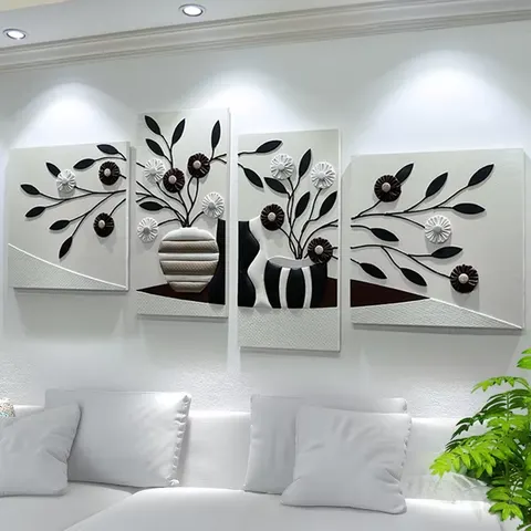 抽象 单幅 装饰画 现代简约 客厅背景墙挂画 手工皮雕