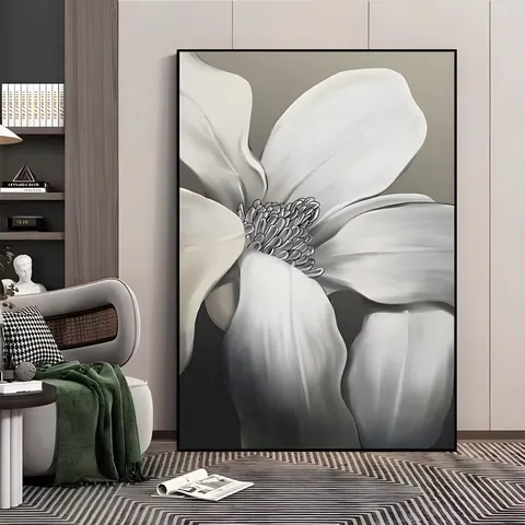 繁花 单幅 装饰画 现代简约 客厅背景墙挂画 晶瓷画