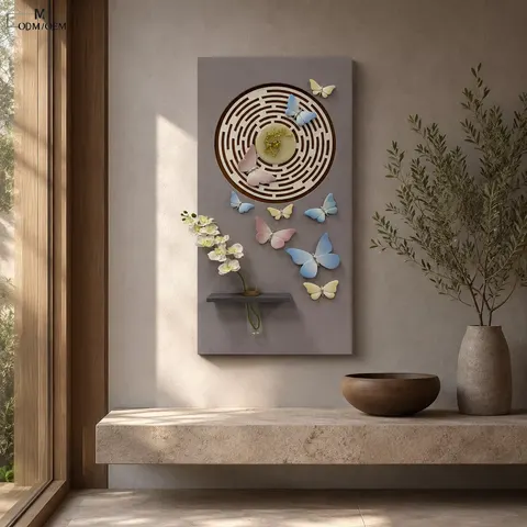 植物 单幅 装饰画 现代简约 客厅背景墙挂画 LED带灯画