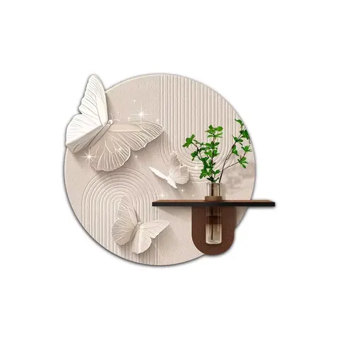 植物 单幅 装饰画 现代简约 餐厅背景墙挂画 LED带灯画