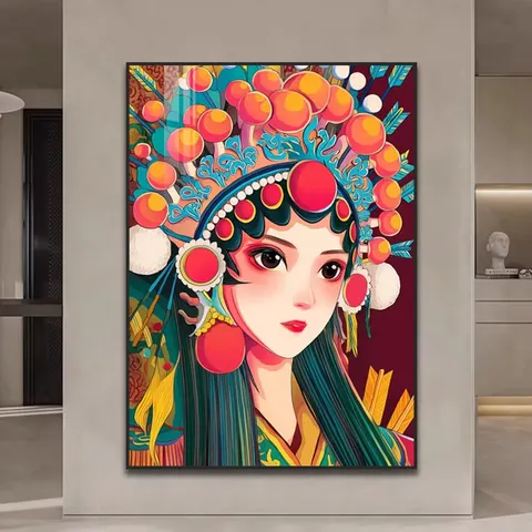 抽象 单幅 装饰画 现代简约 客厅背景墙挂画 晶瓷画
