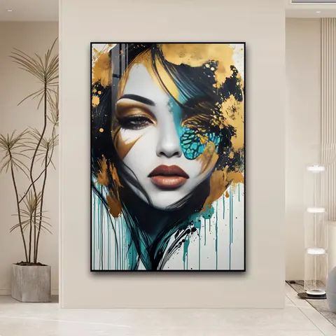 抽象 单幅 装饰画 现代简约 客厅背景墙挂画 晶瓷画