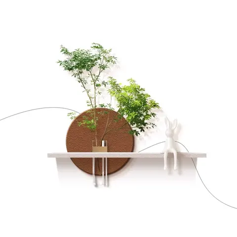 植物 单幅 装饰画 新中式 玄关背景墙挂画 砂岩浮雕
