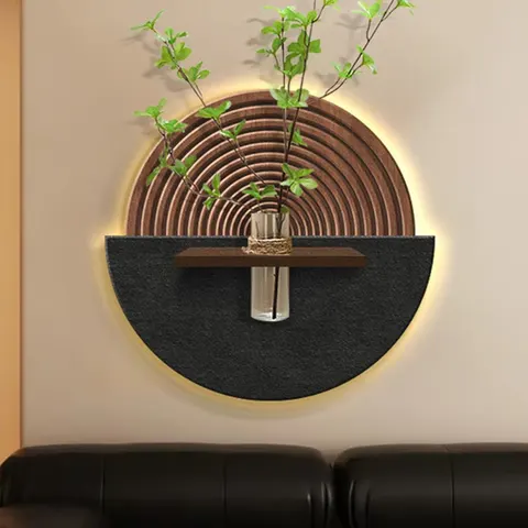 抽象 单幅 装饰画 现代简约 玄关背景墙挂画 LED带灯画