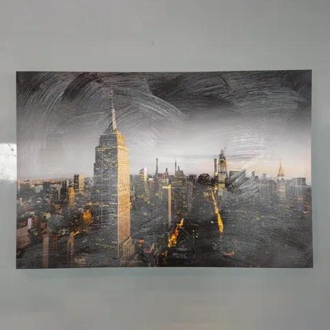 城市 单幅 装饰画 现代简约 客厅背景墙挂画