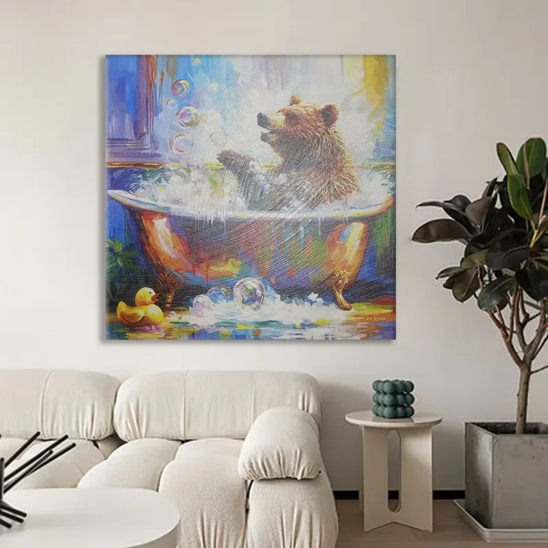 动物 单幅 装饰画 现代简约 卫浴背景墙挂画