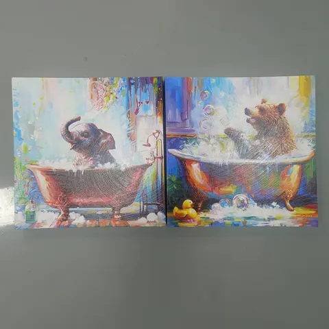 动物 单幅 装饰画 现代简约 卫浴背景墙挂画