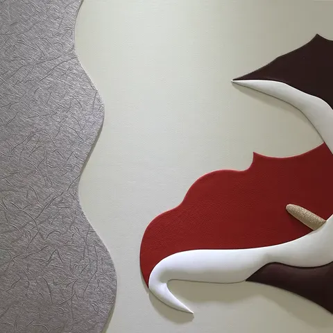 抽象 单幅 装饰画 现代简约 客厅背景墙挂画 手工皮雕
