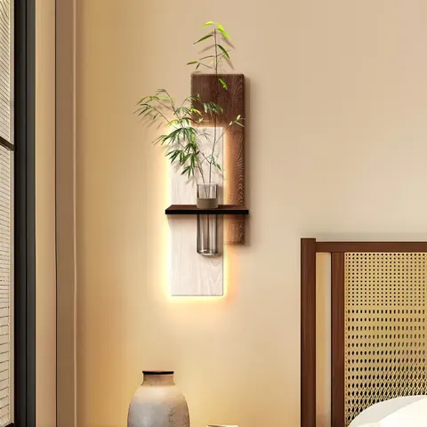 植物 单幅 装饰画 现代简约 客厅背景墙挂画 LED带灯画