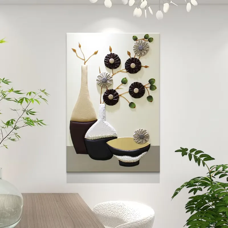抽象 单幅 装饰画 现代简约 客厅背景墙挂画 手工皮雕