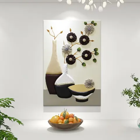 抽象 单幅 装饰画 现代简约 客厅背景墙挂画 手工皮雕