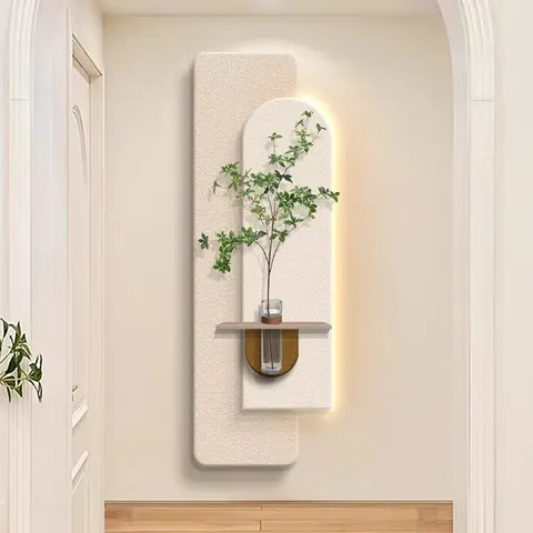 植物 单幅 装饰画 现代简约 玄关背景墙挂画 LED带灯画