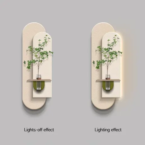 植物 单幅 装饰画 现代简约 玄关背景墙挂画 LED带灯画