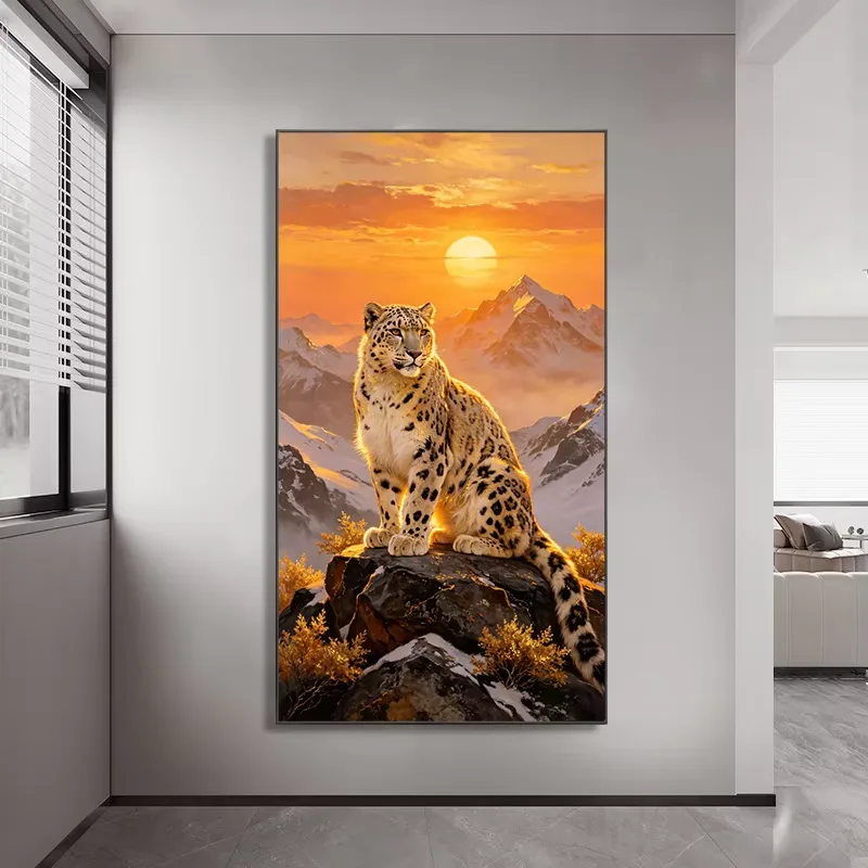动物 单幅 装饰画 现代简约 玄关背景墙挂画 晶瓷画