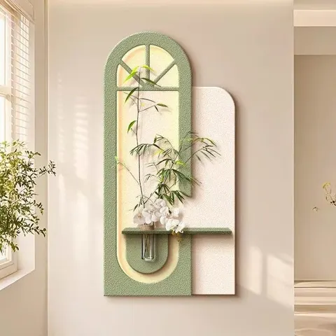 植物 单幅 装饰画 现代简约 玄关背景墙挂画 LED带灯画