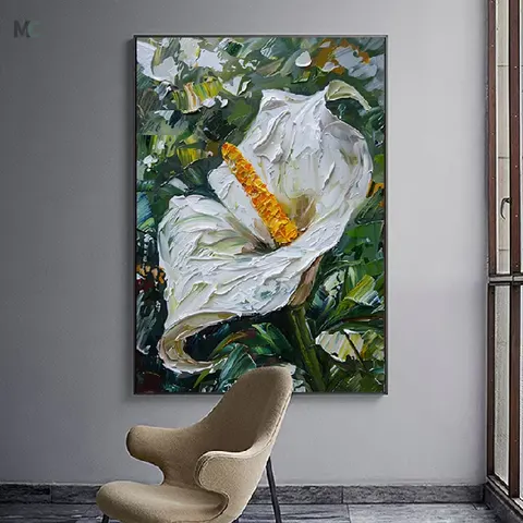 抽象 单幅 装饰画 现代简约 客厅背景墙挂画 手绘油画