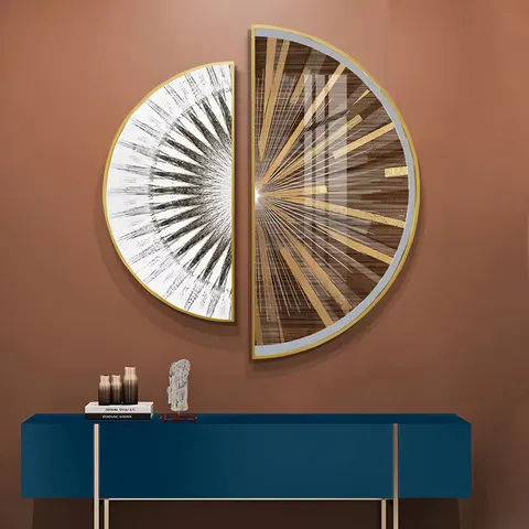 抽象 单幅 装饰画 现代简约 玄关背景墙挂画 晶瓷画
