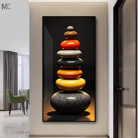 抽象 单幅 装饰画 现代简约 玄关背景墙挂画 晶瓷画