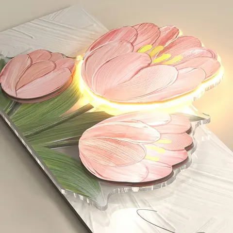 抽象 单幅 装饰画 轻奢风 客厅背景墙挂画 LED带灯画