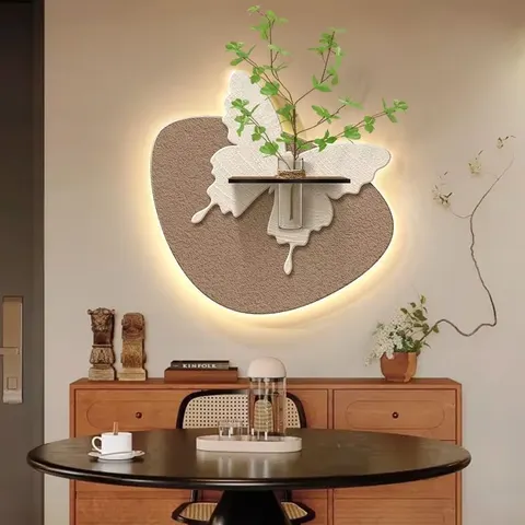 动物 单幅 装饰画 现代简约 餐厅背景墙挂画 LED带灯画