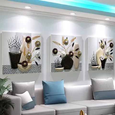 抽象 单幅 装饰画 现代简约 客厅背景墙挂画 手工皮雕
