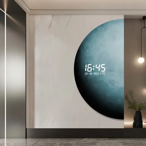 日月星辰 单幅 装饰画 现代简约 客厅背景墙挂画 LED带灯画