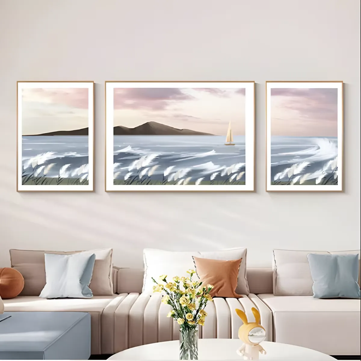 海浪 单幅 装饰画 现代简约 客厅背景墙挂画