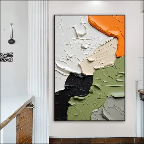 抽象 单幅 装饰画 现代简约 玄关背景墙挂画 晶瓷画
