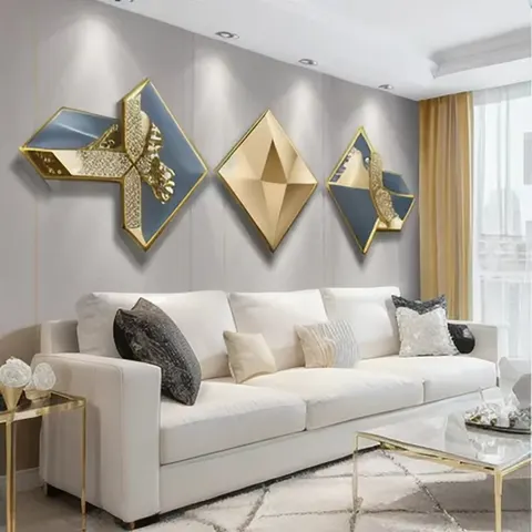 抽象 单幅 装饰画 现代简约 客厅背景墙挂画 晶瓷画