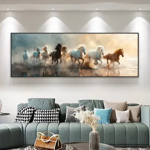 动物 单幅 装饰画 现代简约 书房背景墙挂画 晶瓷画