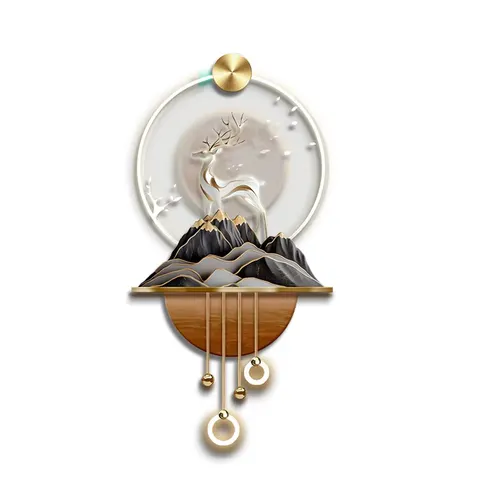 抽象 单幅 装饰画 轻奢风 客厅背景墙挂画 LED带灯画