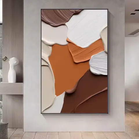 抽象 单幅 装饰画 现代简约 客厅背景墙挂画 砂岩浮雕