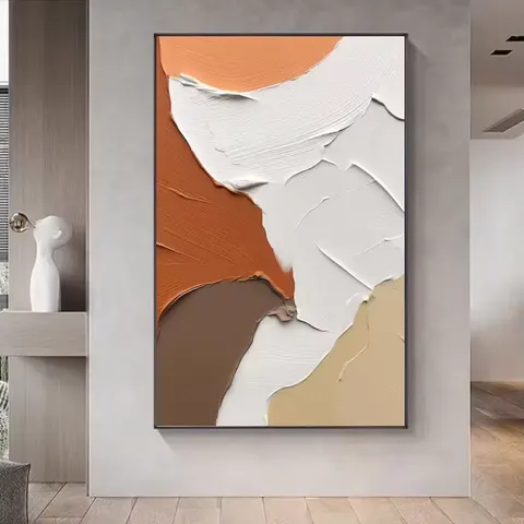 抽象 单幅 装饰画 现代简约 客厅背景墙挂画 砂岩浮雕